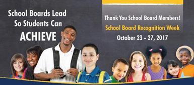 School Board Recognition Week set for October 23-27